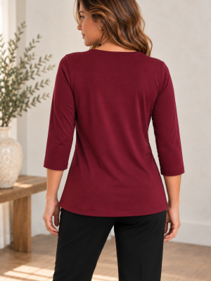 majica NEI – bordo