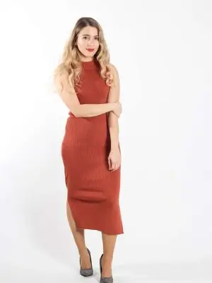 Svetleča dolga ženska obleka IRIS
