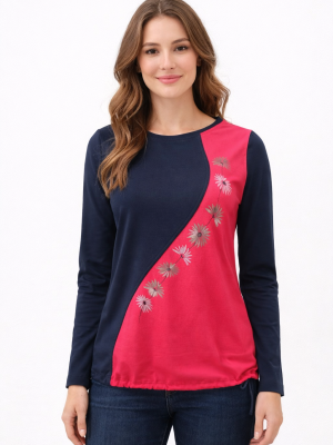 majica TARA - roza modra