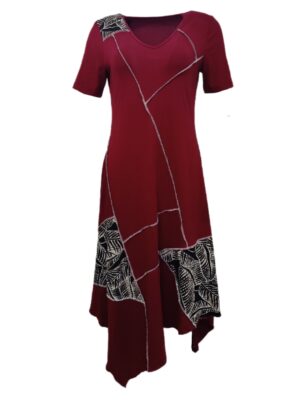 Obleka EVIJA - bordo