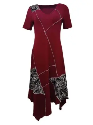 Obleka EVIJA - bordo