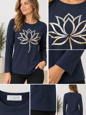 Majica SIA – modra, lotus