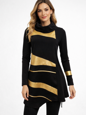 Tunika EDA – črno zlata