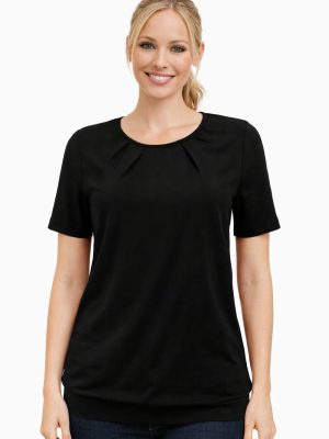 Majica EDITA - črna kratek rokav