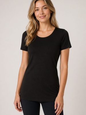 Majica kratek rokav LIJA - črna