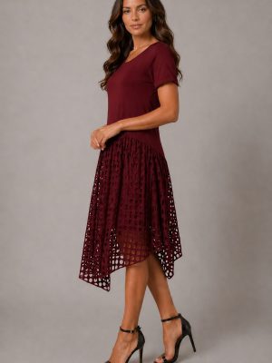 obleka KARMEN – bordo