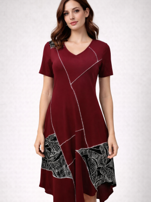 Obleka EVIJA – bordo