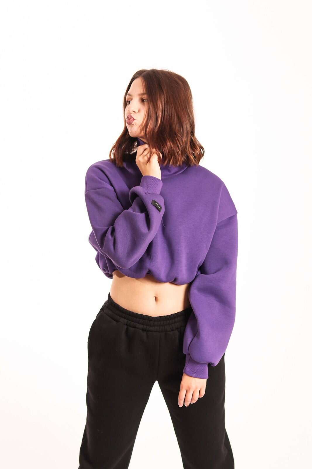 Pulover ALEXIS - vijoličen - slika 3