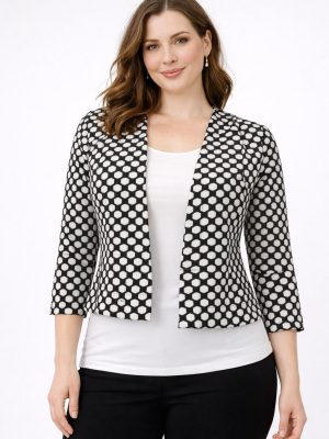 jakna  TEA - črno bel