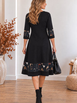 Obleka SELENA – temno modra